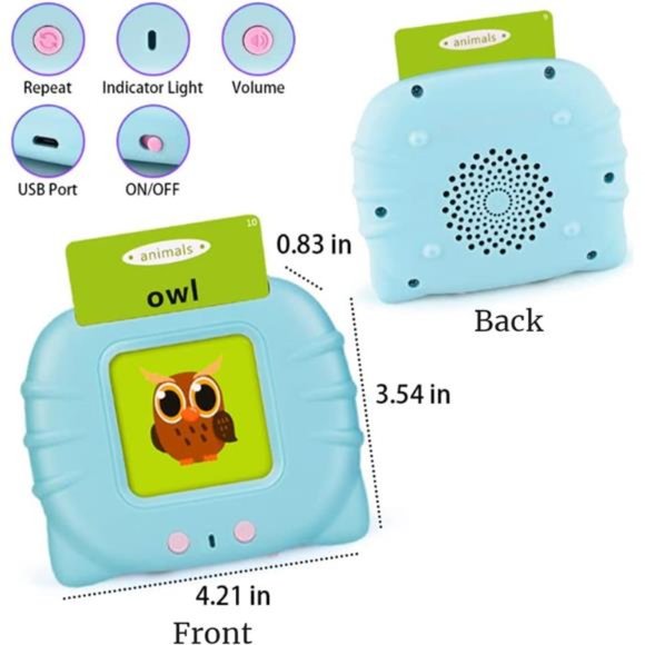 Toddler Toys for 2 3 4 5 Years Old Boys, 224 Sight Words Talking Flash Cards - Picture 2 of 6